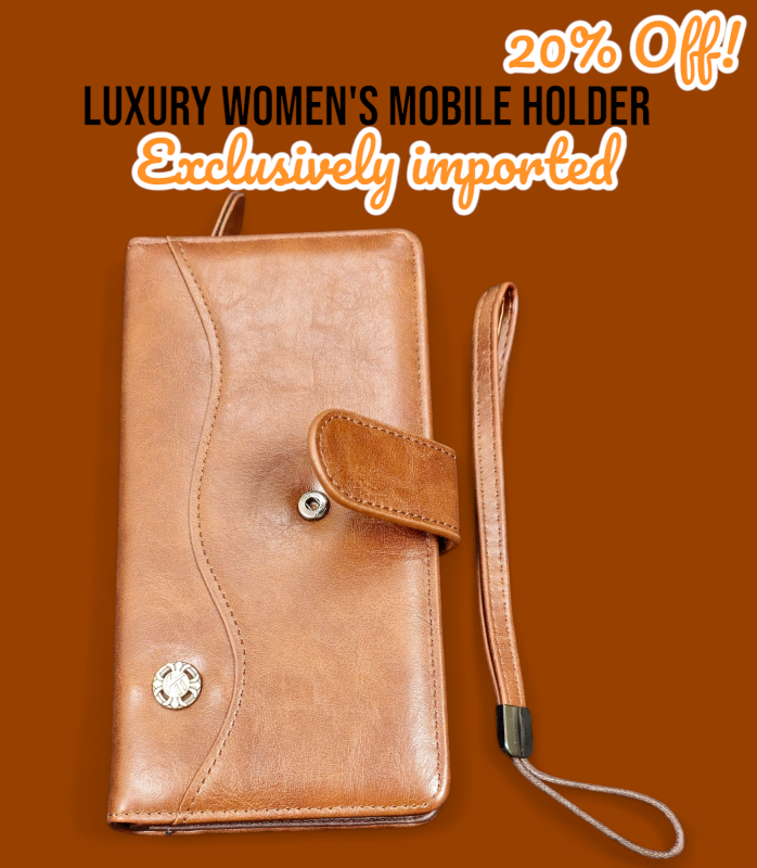 Luxury Women`s Money Bag with Mobile holder – Exclusively Imported.