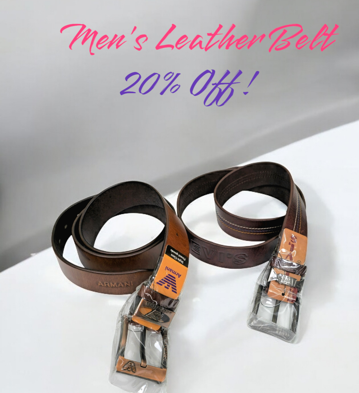 Men`s Premium Leather Belt